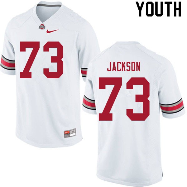 Ohio State Buckeyes #73 Jonah Jackson Youth College Jersey White OSU84729